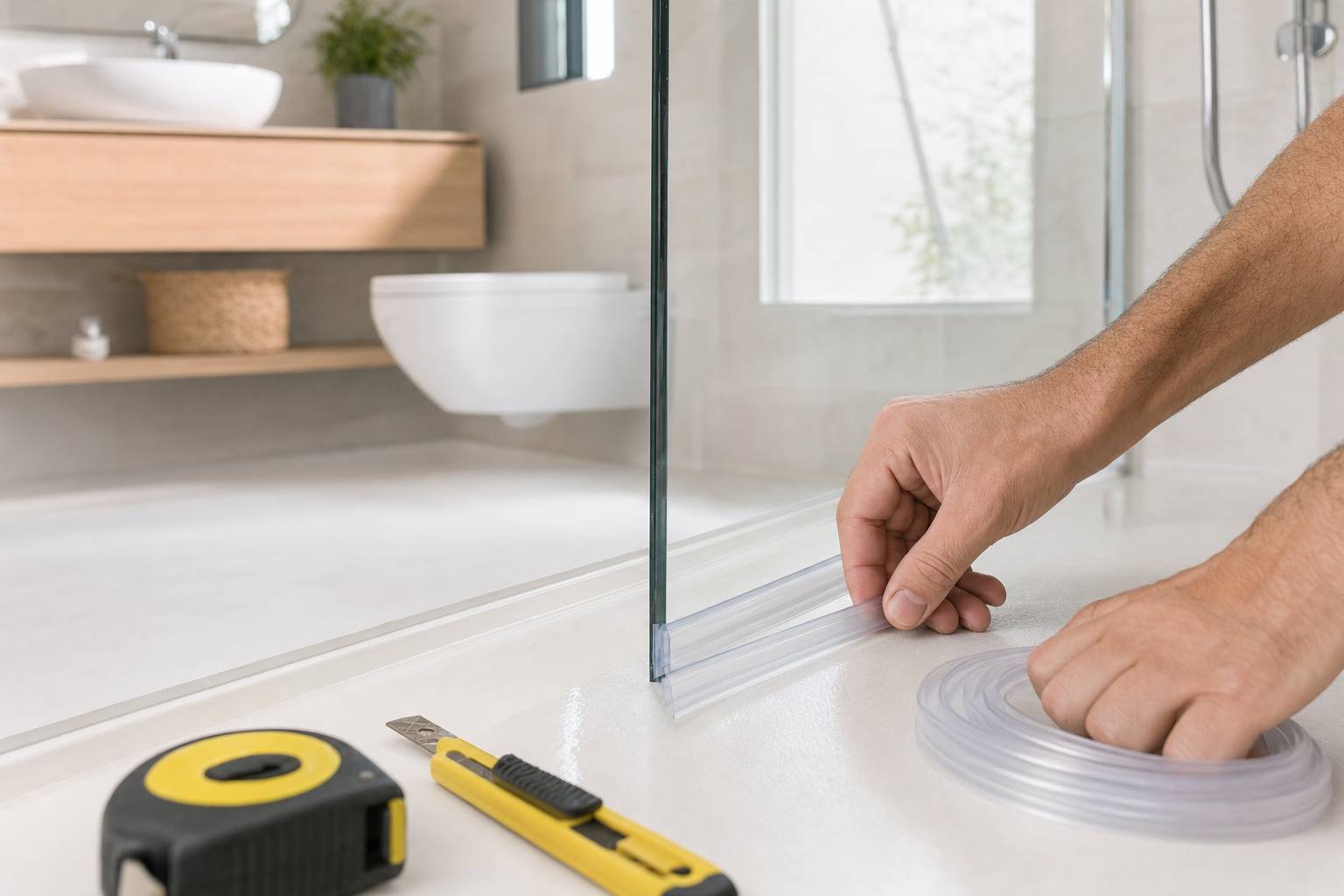 Cómo cambiar la junta de una mampara de baño paso a paso