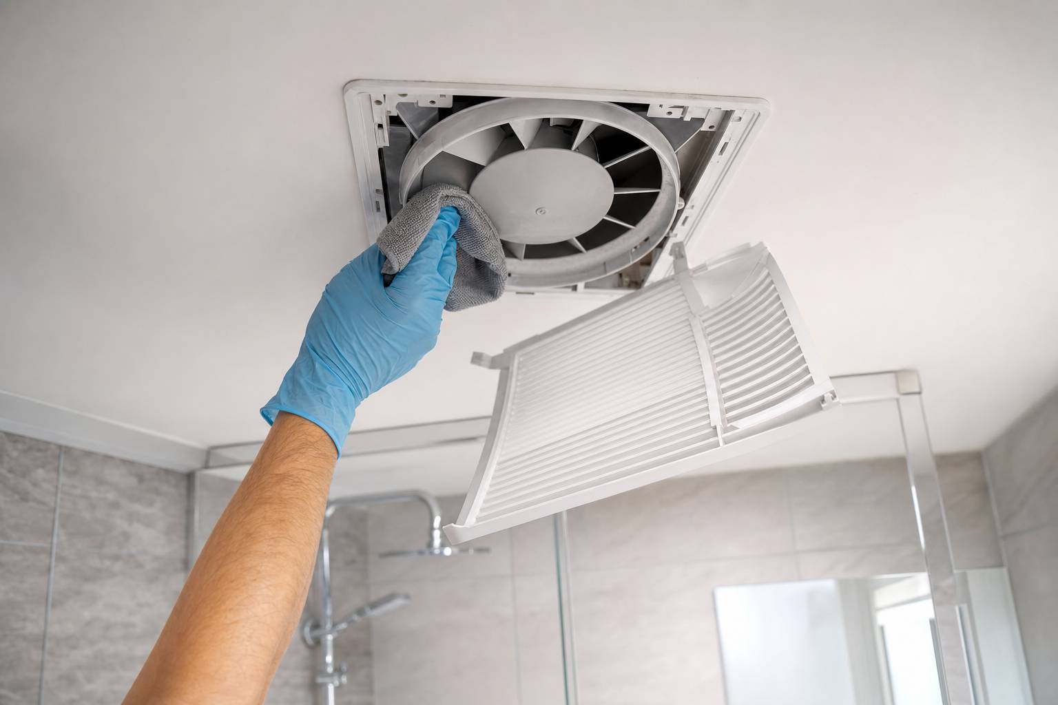 Cómo limpiar un extractor de baño ruidoso